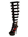 Ellie Shoes 609 CRUZ  6  Strappy Knee High Boot
