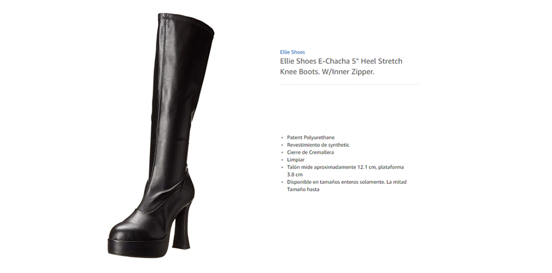 Ellie Shoes Botas de Chacha para Mujer Negro Mate