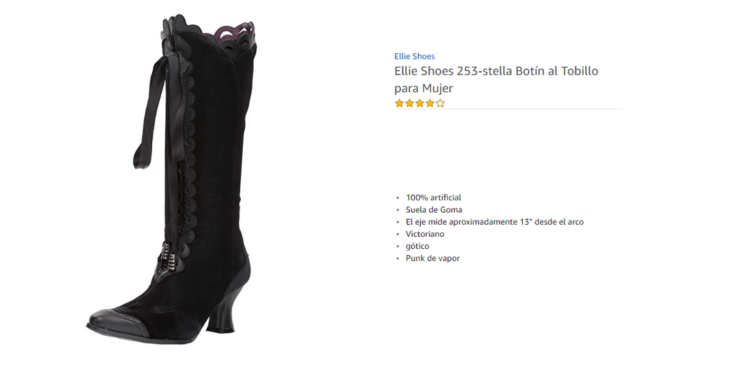 Ellie Shoes 253 stella  Botas de Tobillo para Mujer Negro