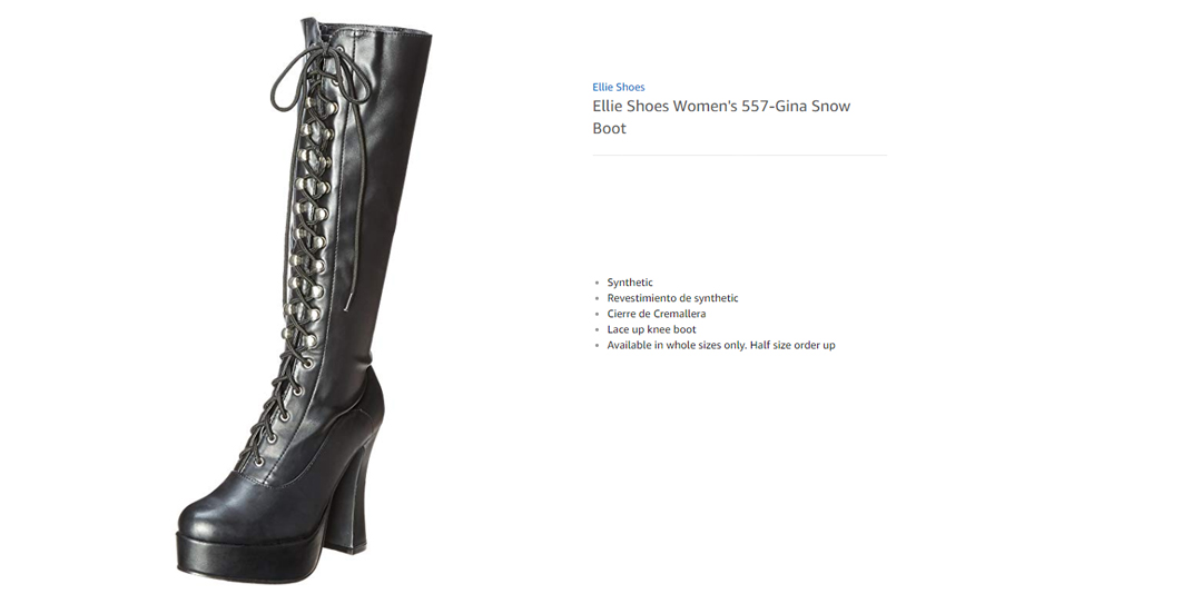 Ellie Shoes 557 Gina Botas para Mujer Negro Mate