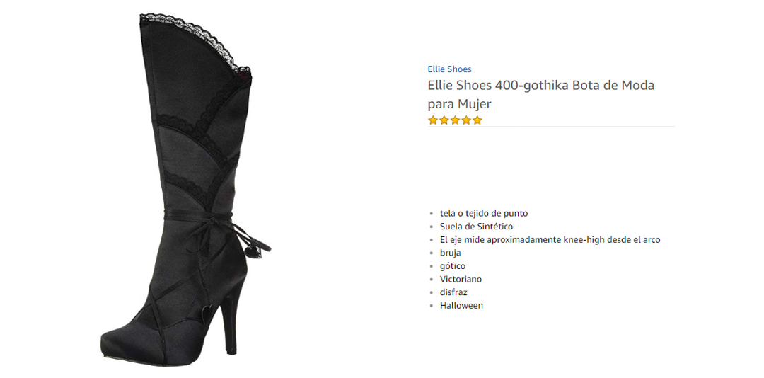 Ellie Shoes Botas para Mujer de 400  Gothika Negro