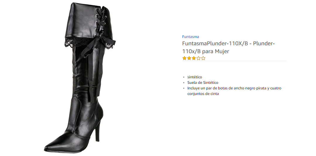 FuntasmaPlunder 110X/B  Plunder 110x/B para Mujer Negro Black Polyurethane